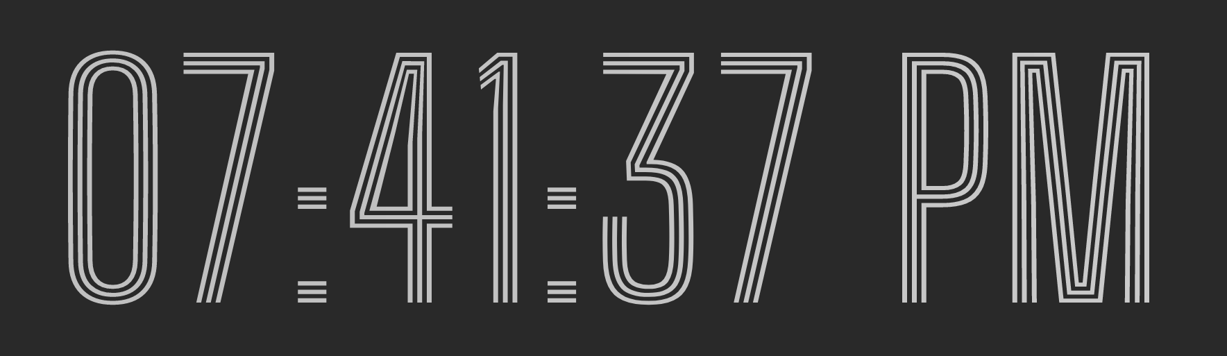Art deco clock