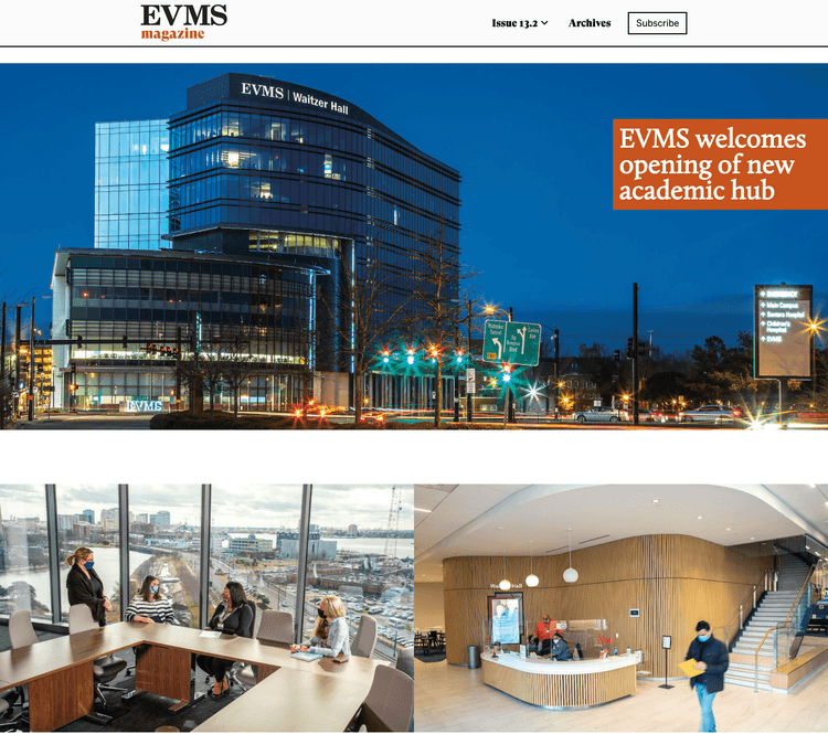 EVMS - Waitzer Hall photo essay